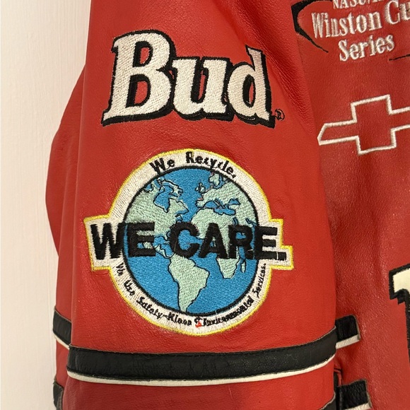 VTG Jeff Hamilton Racing Collection Dale Earnhardt Jr. Budweiser Nascar Jacket - Picture 8 of 12